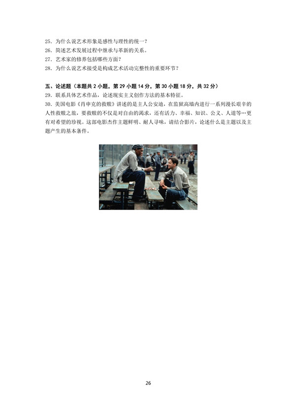 2013年广东专插本考试艺术概论真题