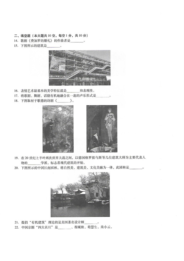 2019年广东专插本考试艺术概论真题